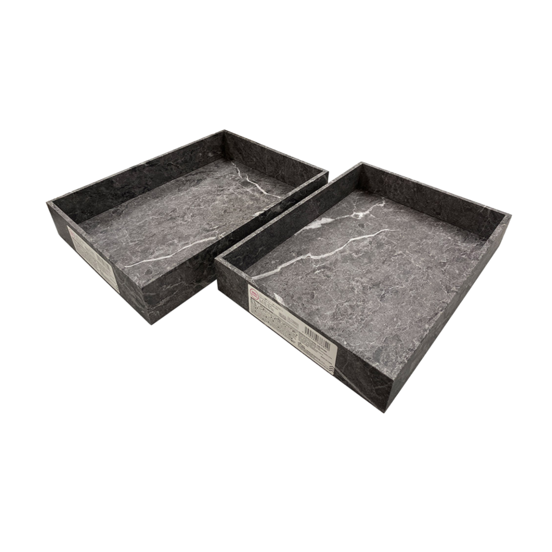Stone Pattern Tray Dark Color