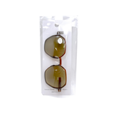 Fashion Glasses Octagon Brown