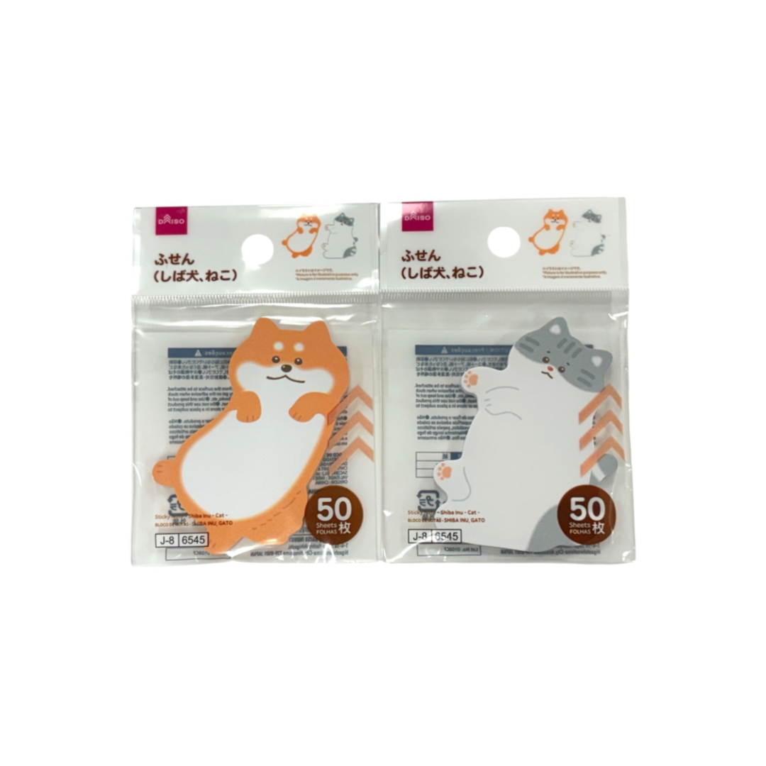 Sticky Note 50 Sheets Shiba Inu Cat