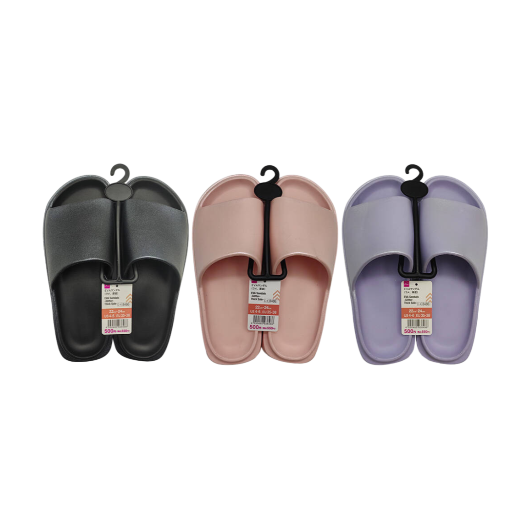 EVA Sandals Glitter Thick Sole