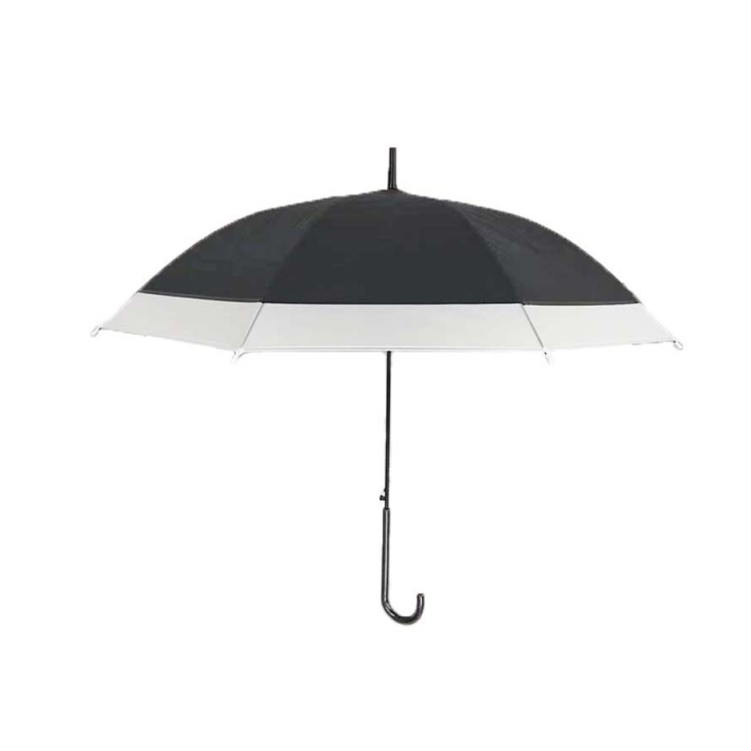 Two Toned Clear Umbrella Black x White