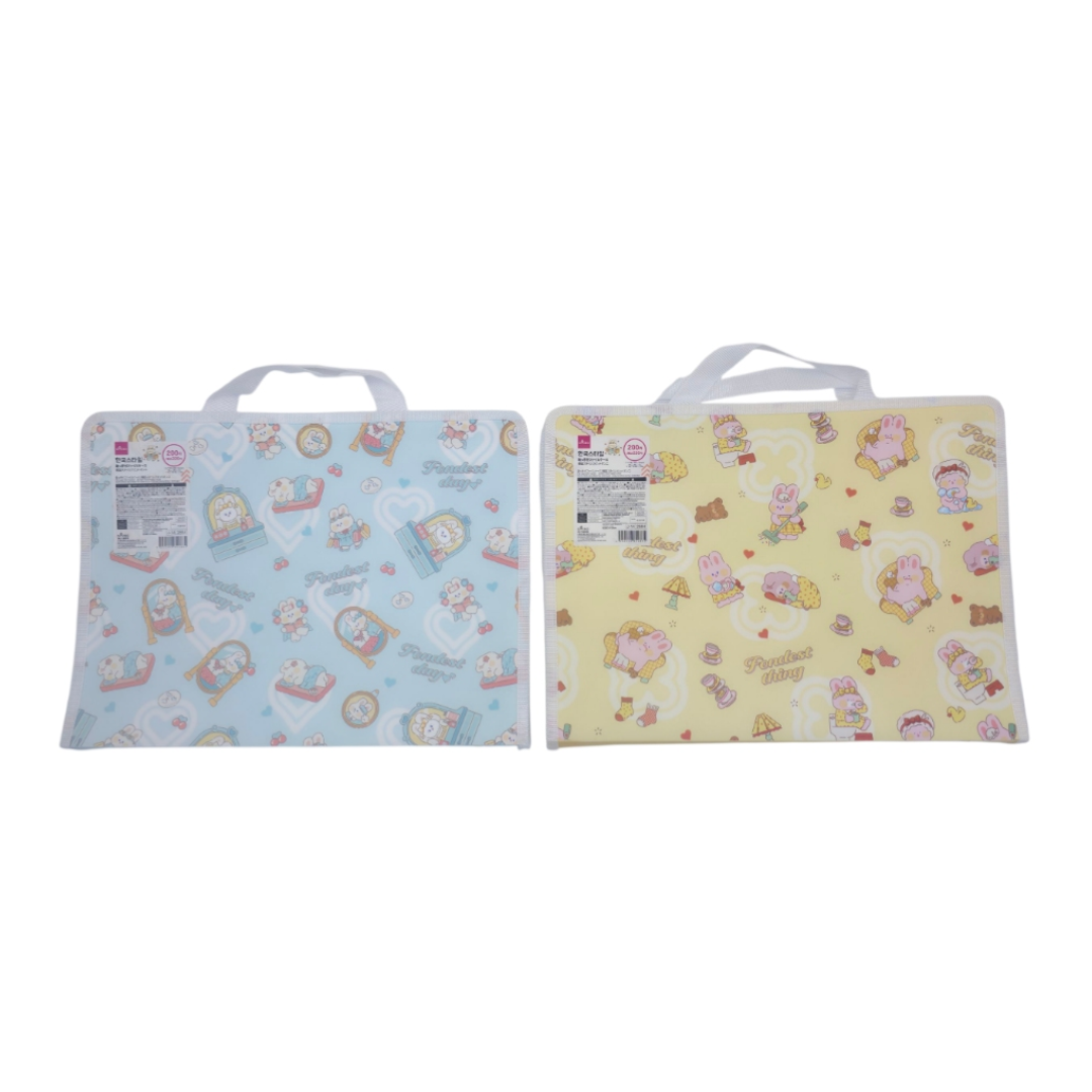 File Case with Handle Korean Style Rabbit Unnie