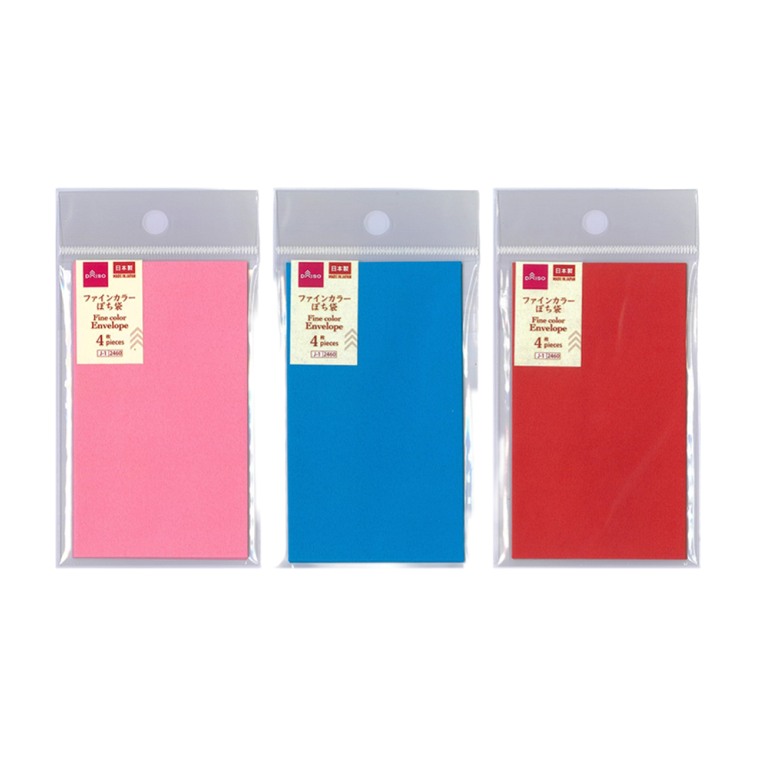 Fine Color Envelope Pink/Blue/Red