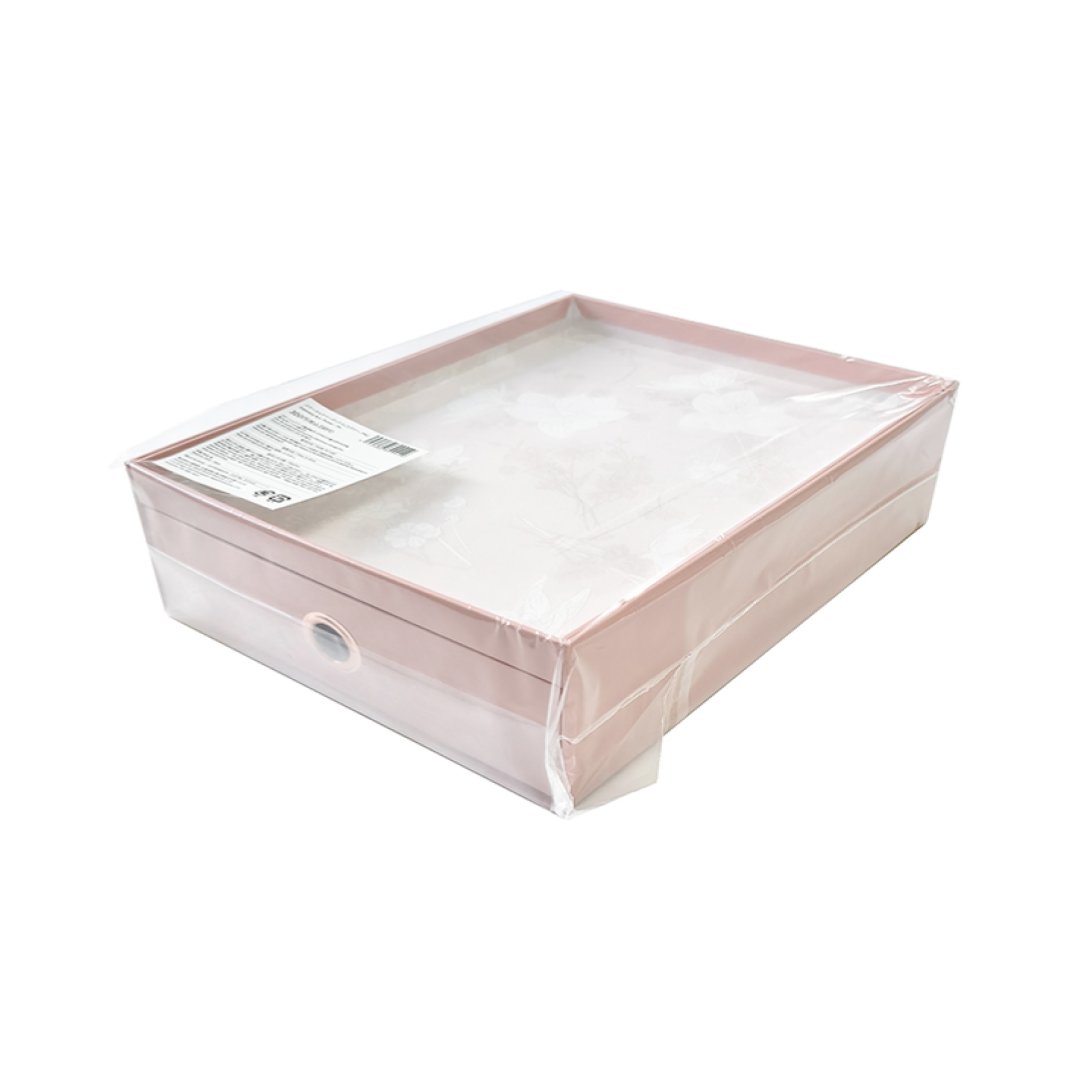 Stationery Box Flower Pink