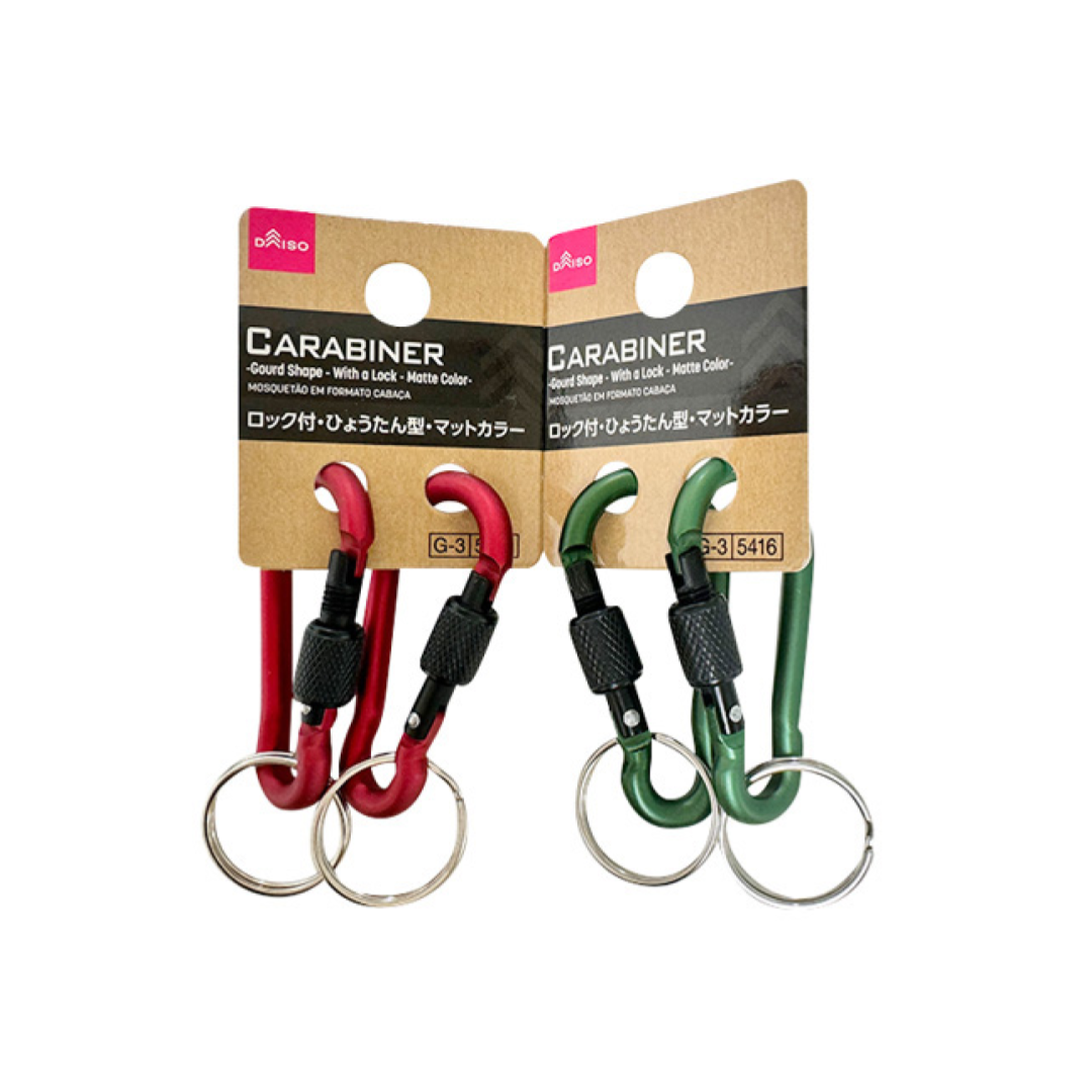 Carabiner Gourd Shape with a Lock Matte Color