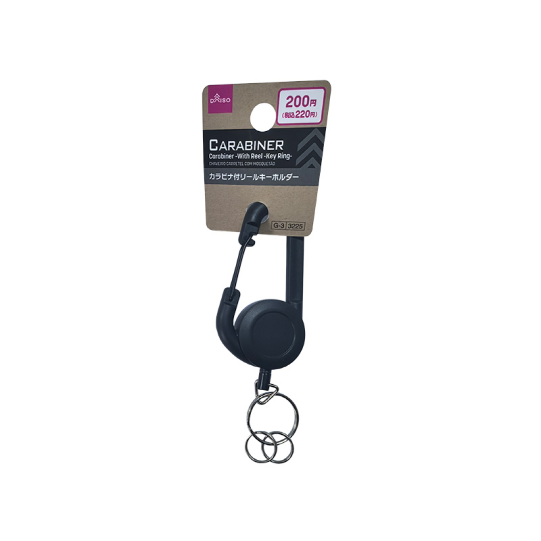 Carabiner with Reel Key Ring