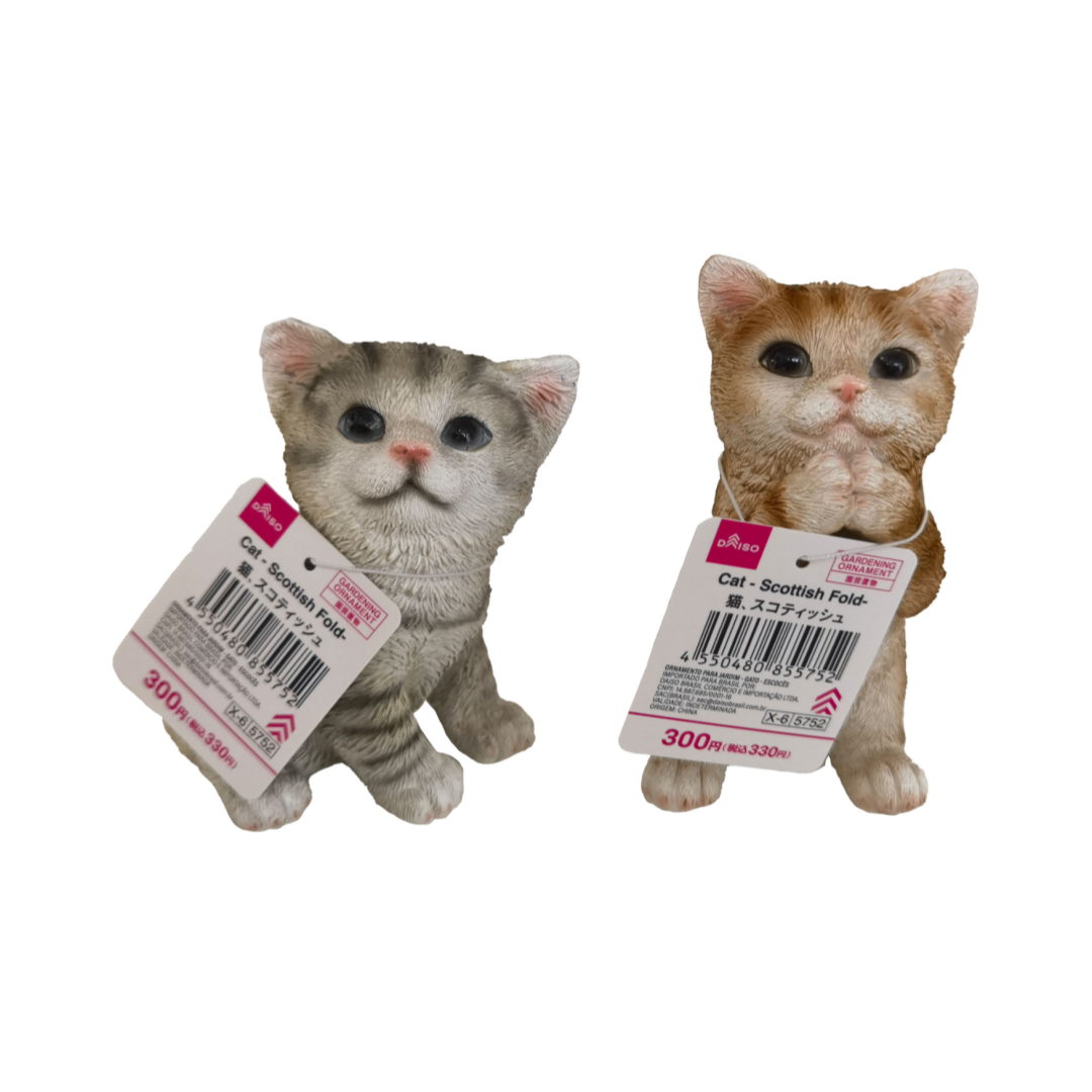 Gardening Ornament Cat Scottish Fold