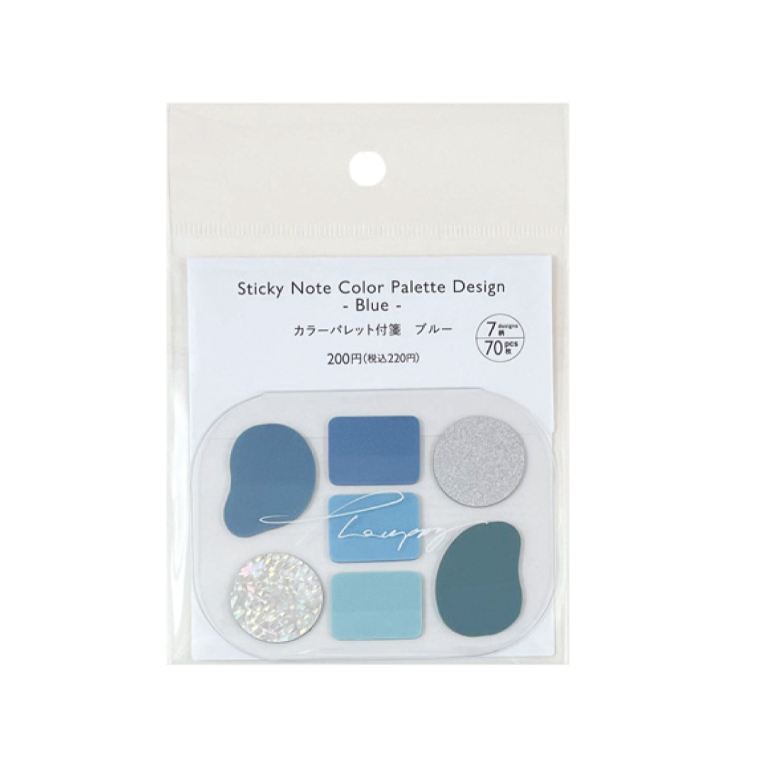 Sticky Note Color Palette Design Blue