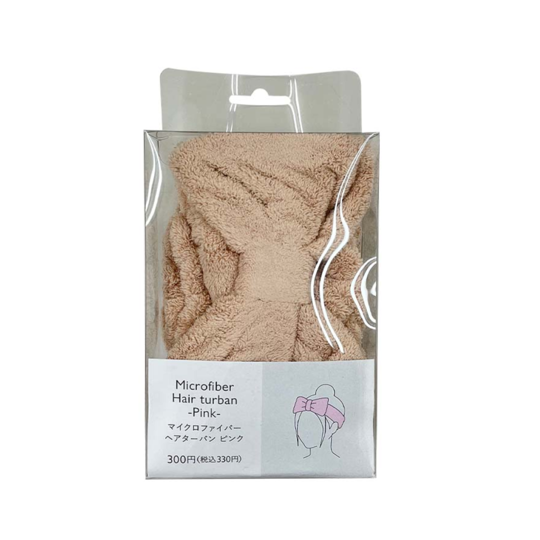 Microfiber Hair Turban Pink Flossy