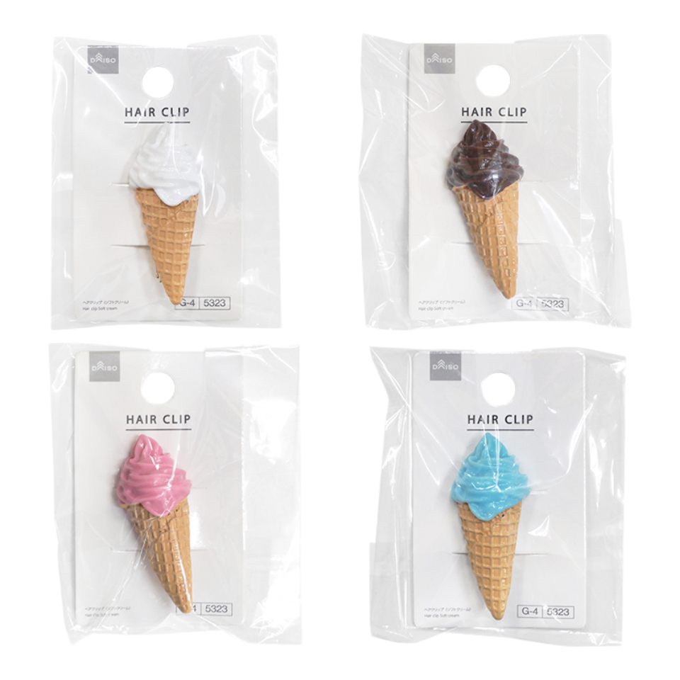 Hair Clip Soft Ice Cream