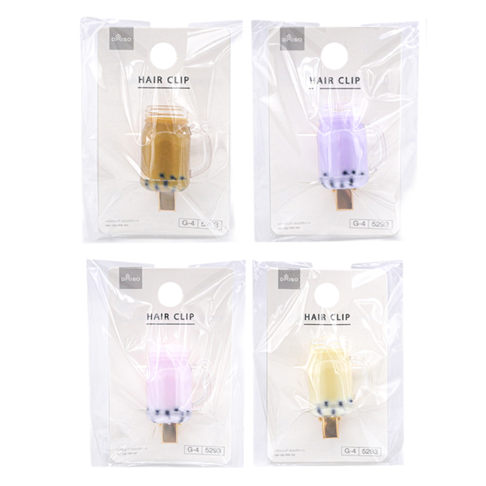 Hair Clip Milk Tea