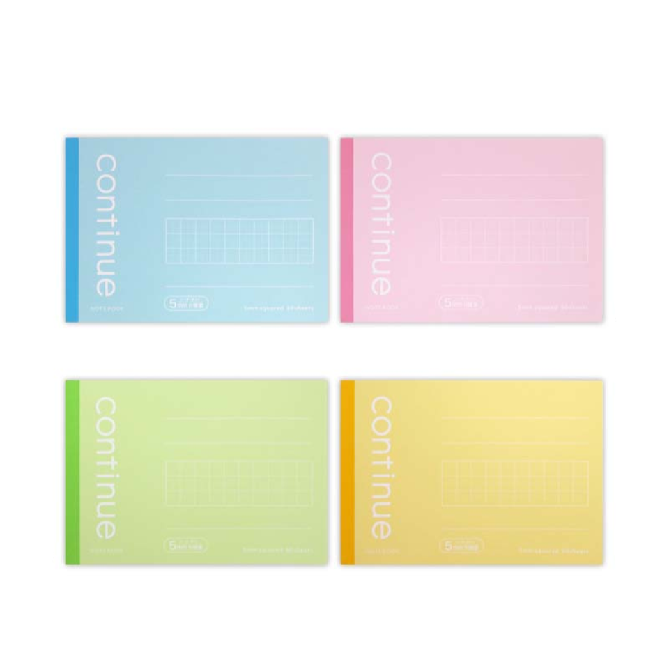 Semi B6 Landscape Notebook Color Continuity 5mm Grid