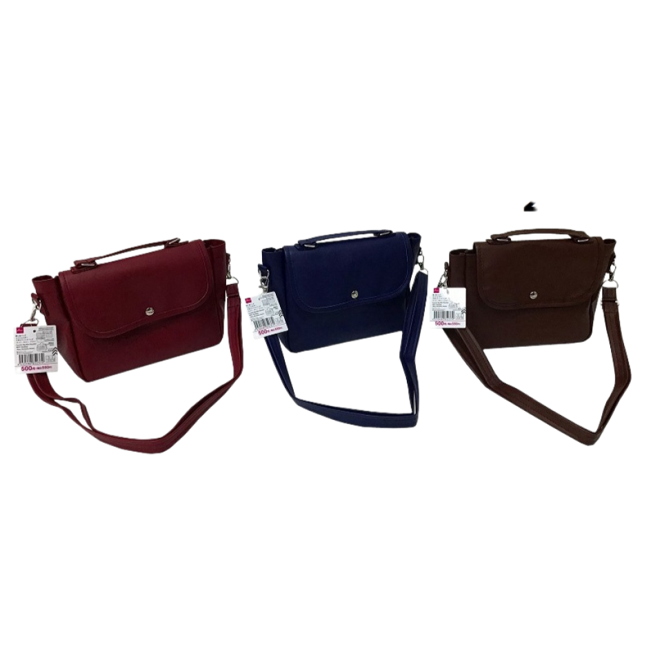 Favorite Bag Mini Shoulder Two Way Handbag Navy/Burgundy/Brown
