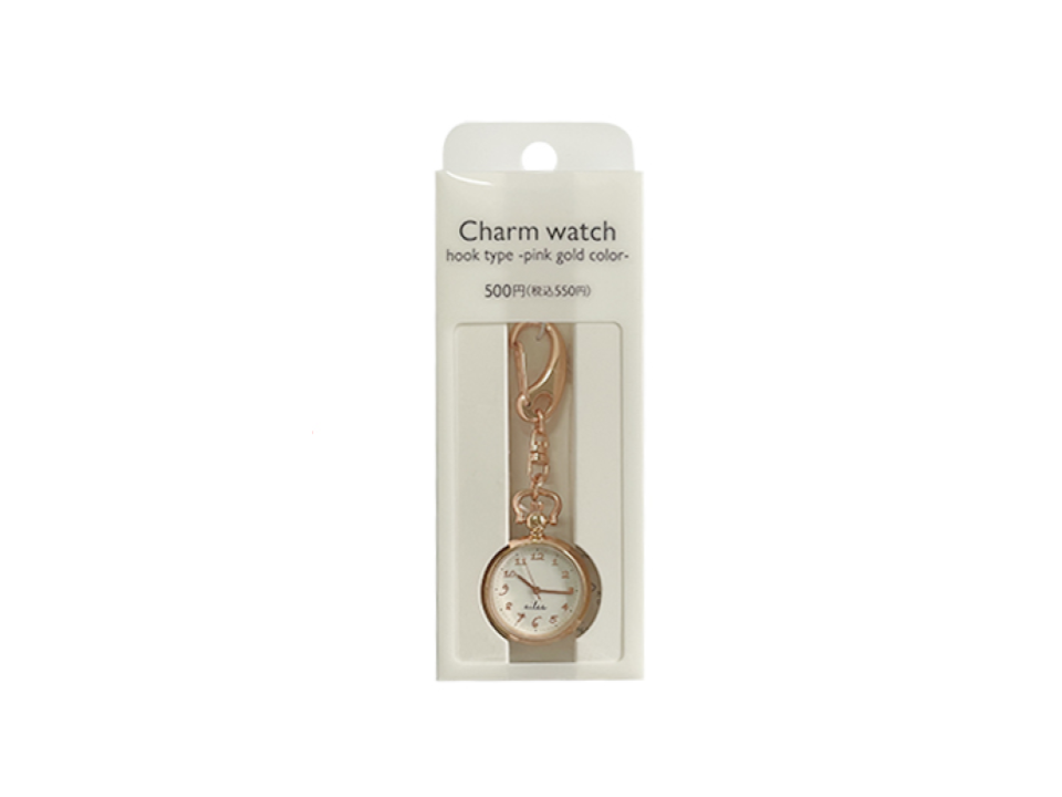 Charm Watch Hook Type Pink/Gold