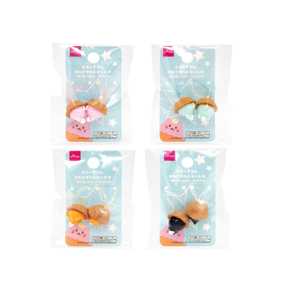 Mini Hair Elastic Cat Tart Set
