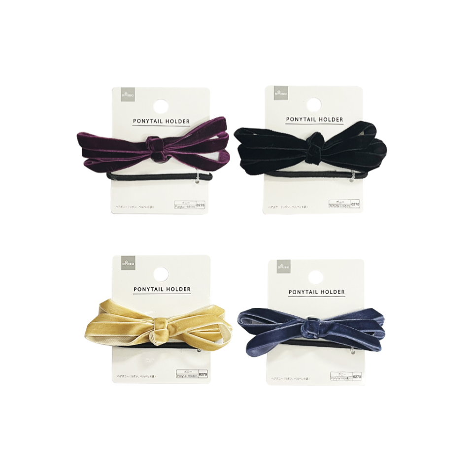 Ponytail Holder Ribbon Velvety