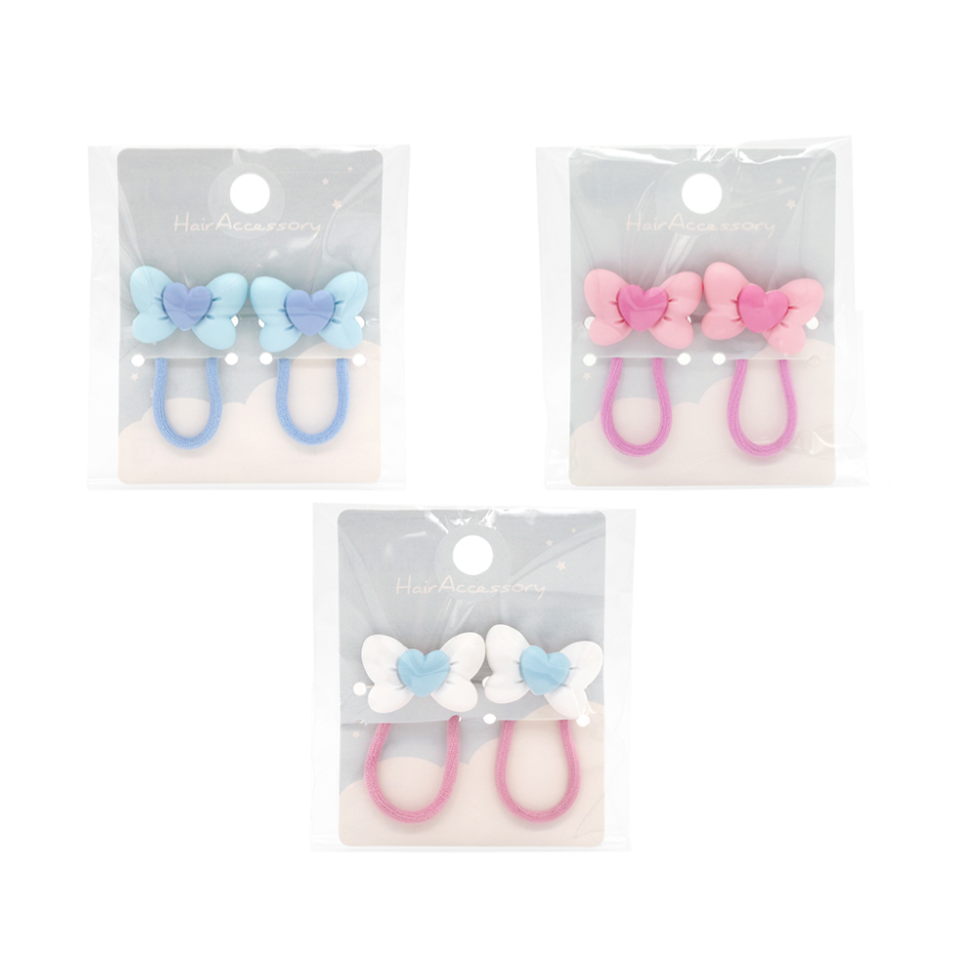 Hair Pony Set Pastel Ribbon