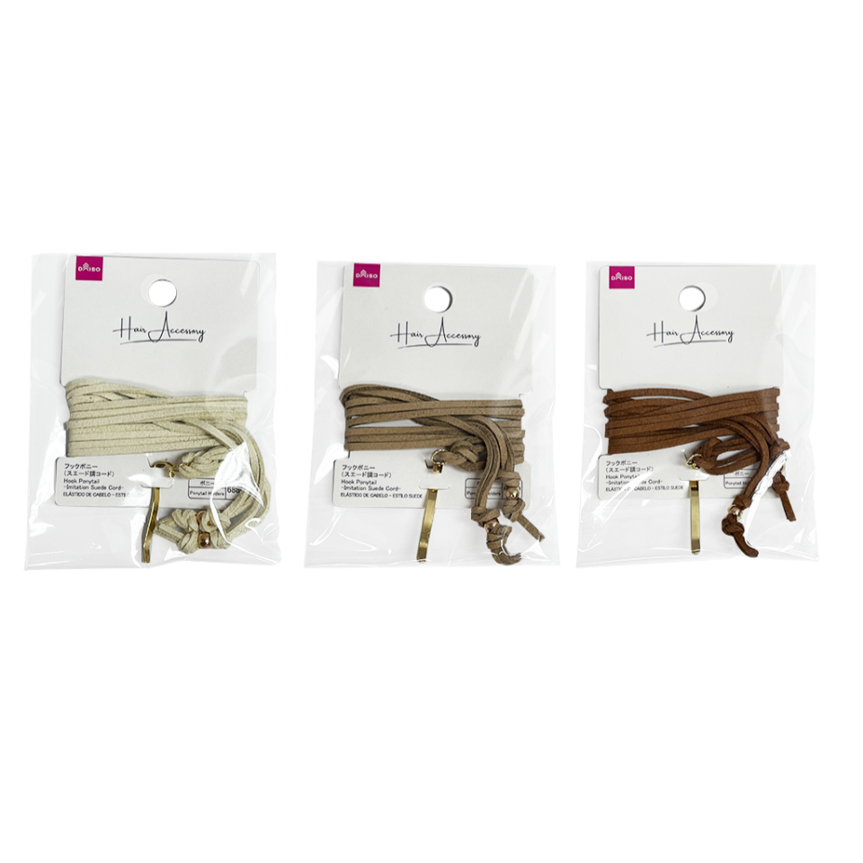 Hook Ponytail Imitation Suede Cord