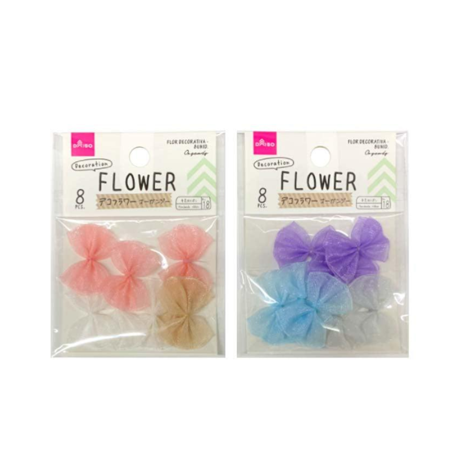 Decoration Flower Organdy 8pcs