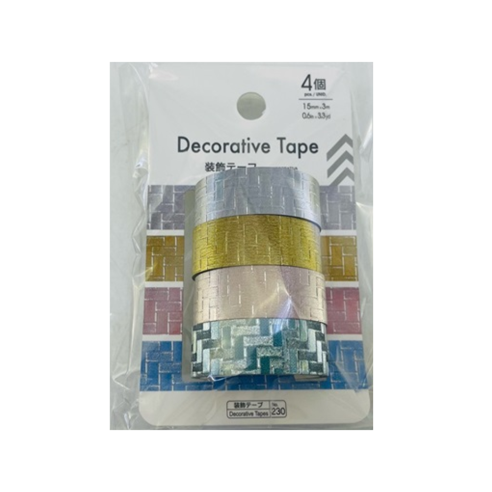 Decorative Tape A Glitter 15mm x 3m