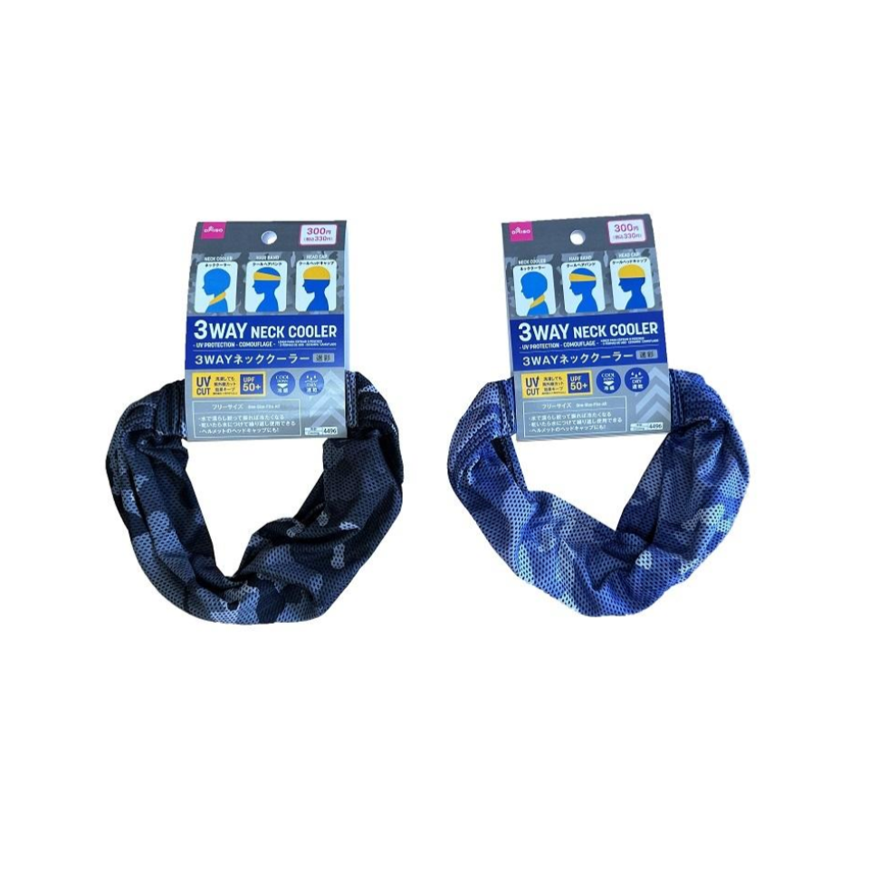 Neck Cooler Three Way UV Protection Camouflage
