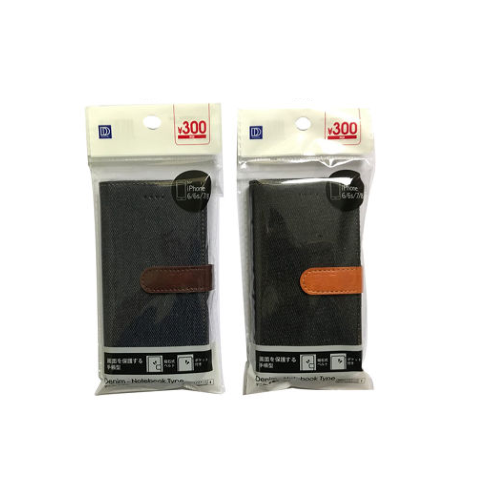 Smartphone Case Denim Notebook Type for iPhone