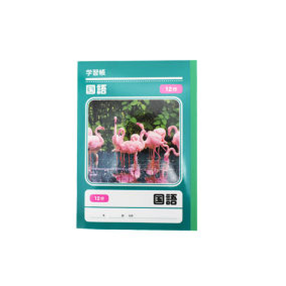 Exercise Book 9 Japanese Vertical Lines with Divisions