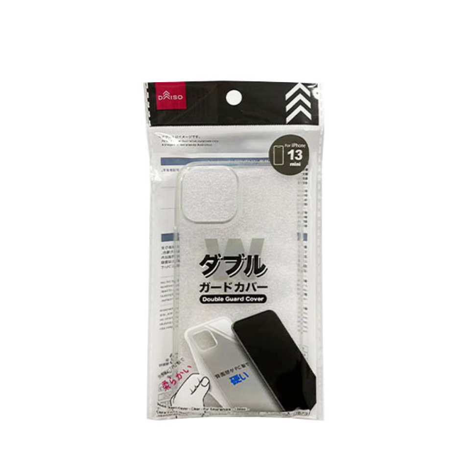 Double Guard Cover Clear for iPhone 13 Mini