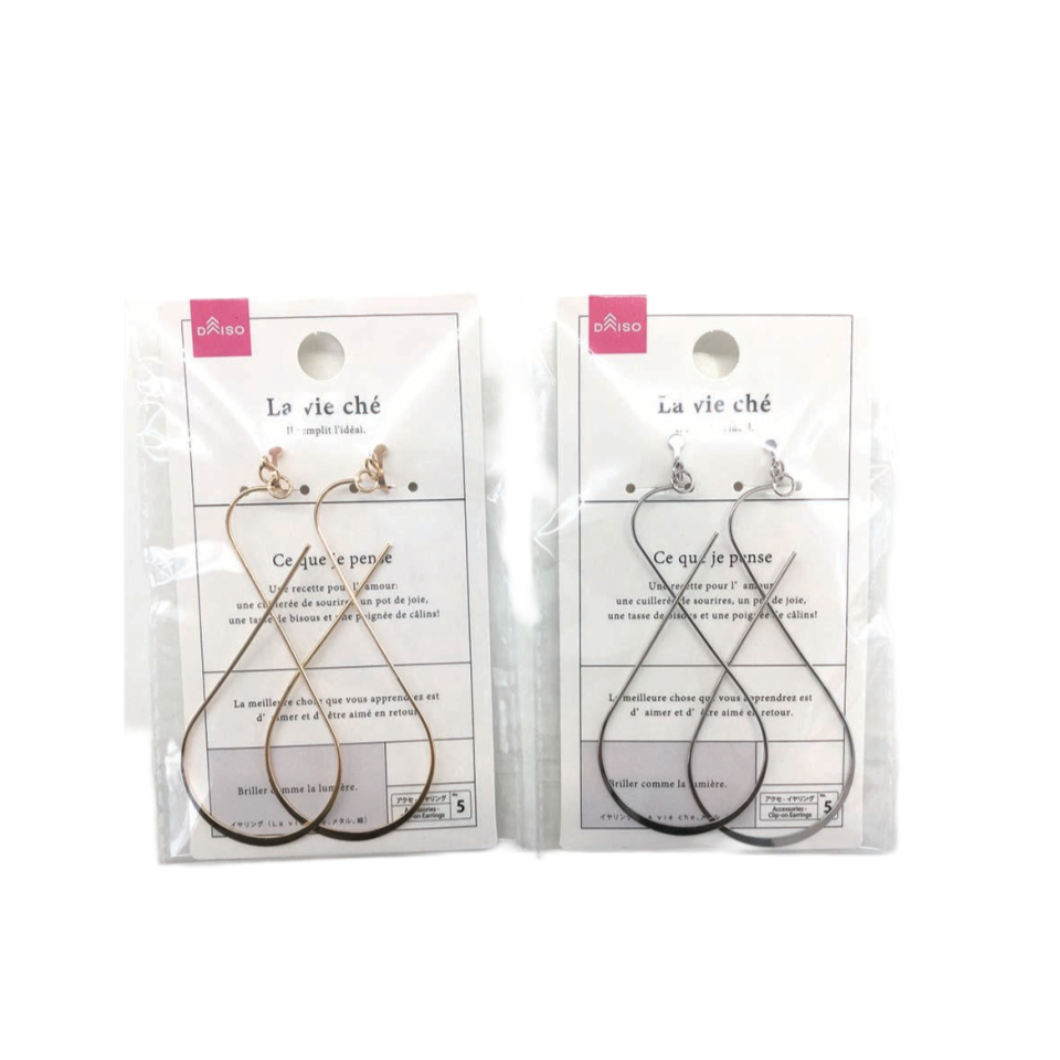 Earrings Thin Metal La Vie Che