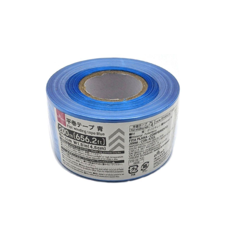 Flat Winding Tape 656.2ft Blue