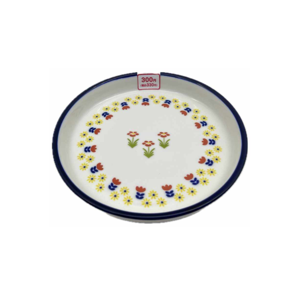 Plate Blue Line Tulip 16.5cm