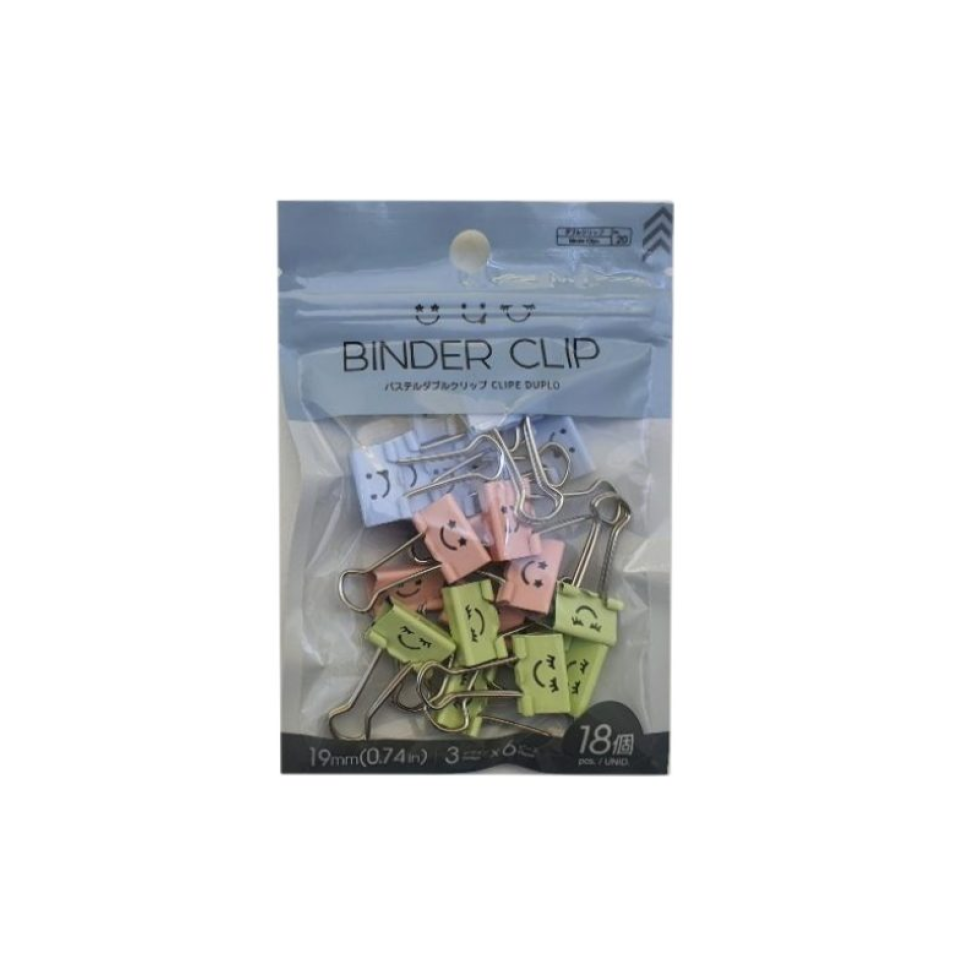 Pastel Binder Clip 19mm