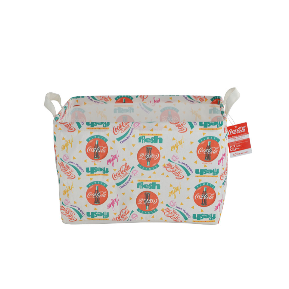 Cloth Storage Coca-Cola Coated  38cm x 27cm x 25cm