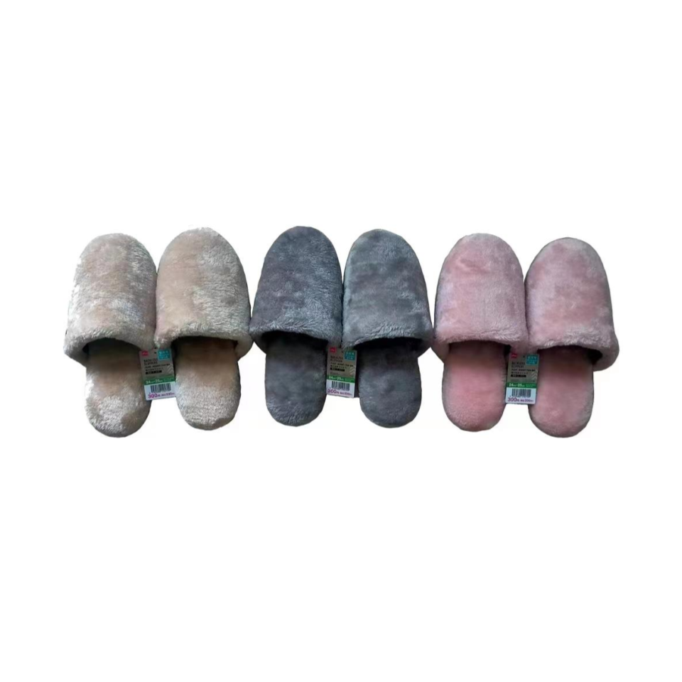 Backless Slippers Memory Foam Boa Three Assorted Colors EU 38-39.5