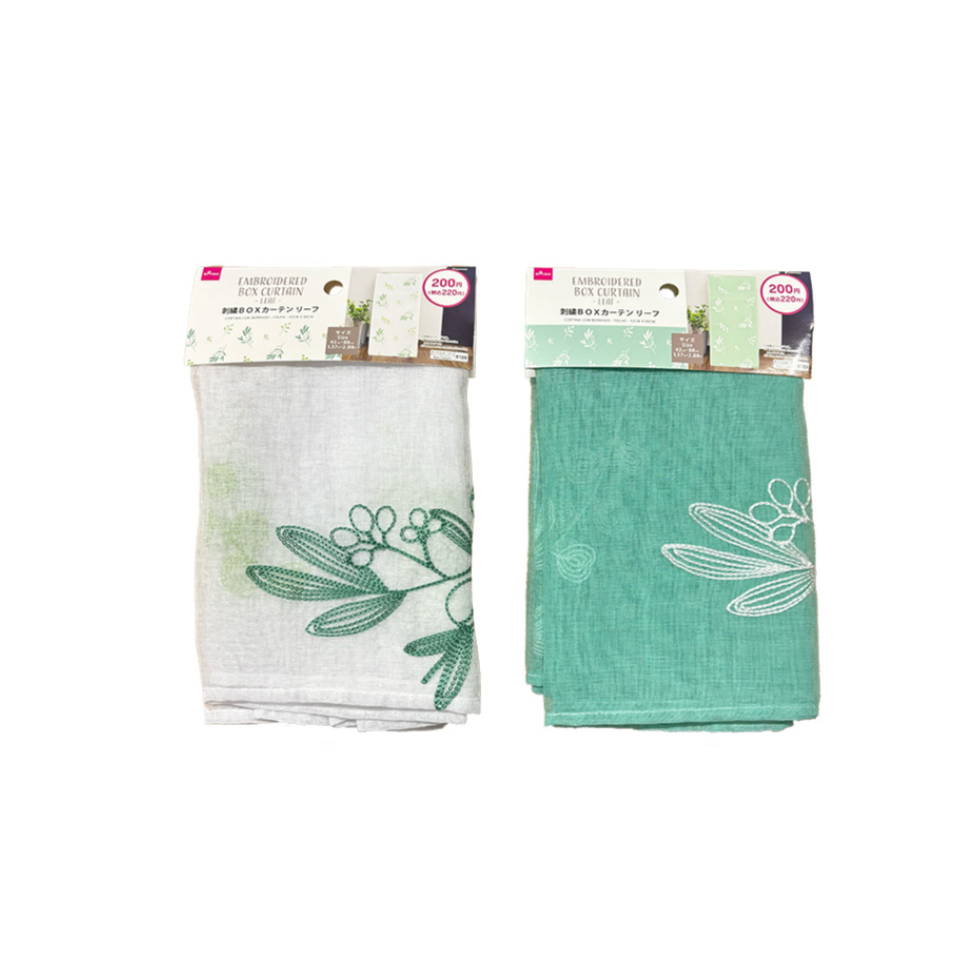 Embroidered Box Curtain Leaf 42cm x 88cm