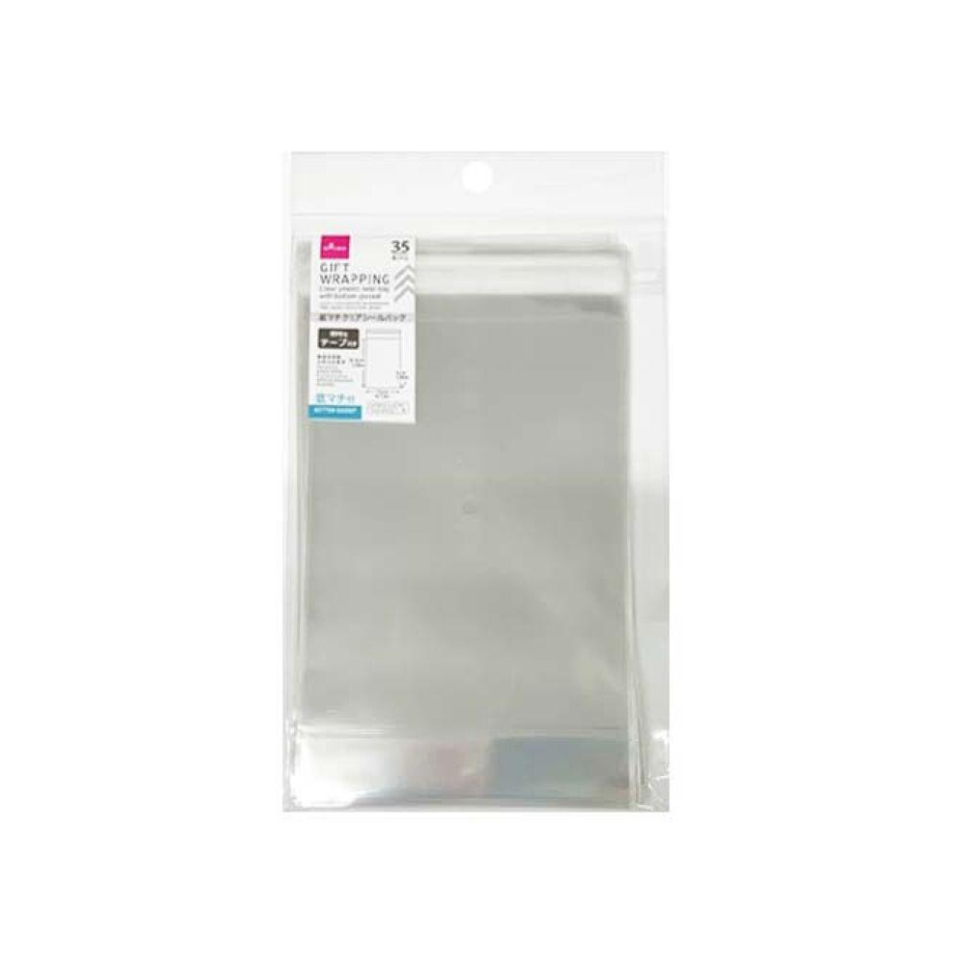 Clear Plastic Seal Bag with Bottom Gusset 18.5cm x 12cm x 5cm