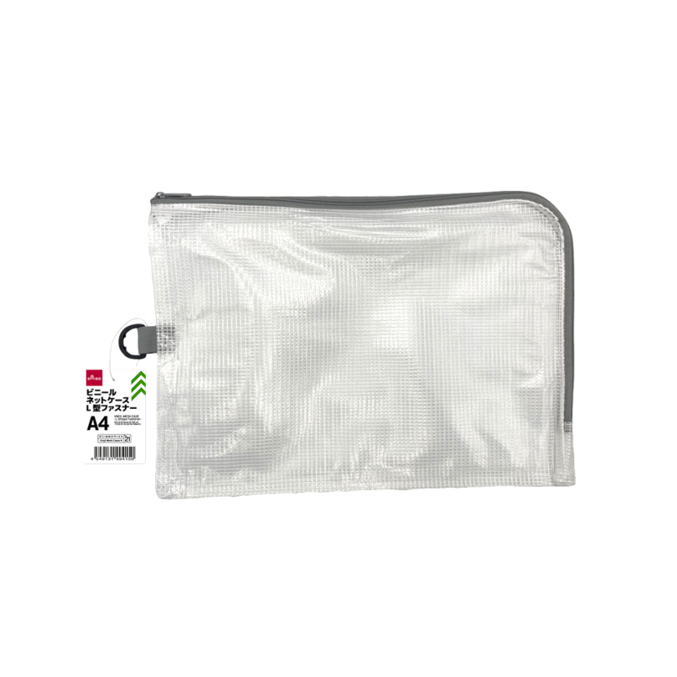 A4 Vinyl Mesh Case L Shape Fastener