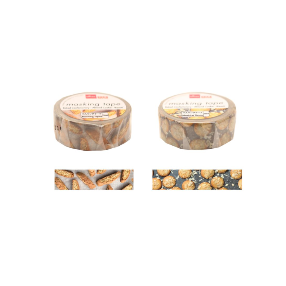 Masking Tape Baked Confectionery Almond Cookie/Biscotti