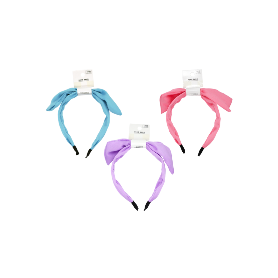Ribbon Style Headband Blue/Purple/Pink