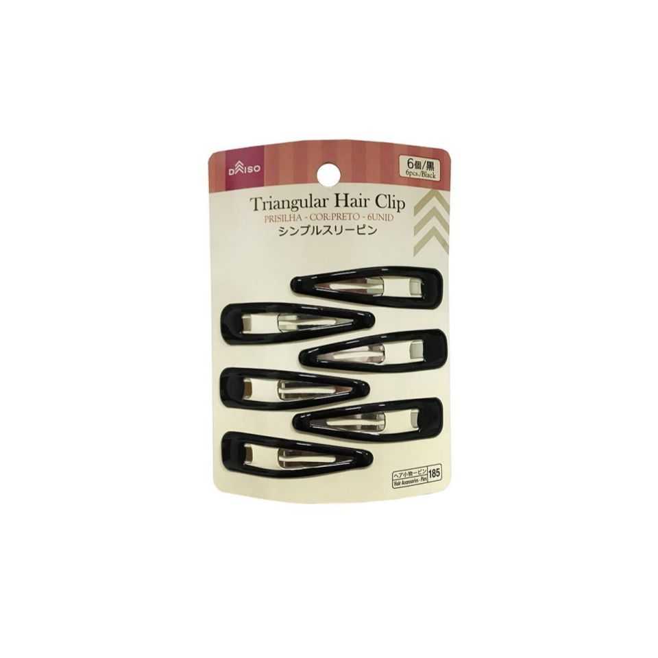 Triangular Hair Clip Black