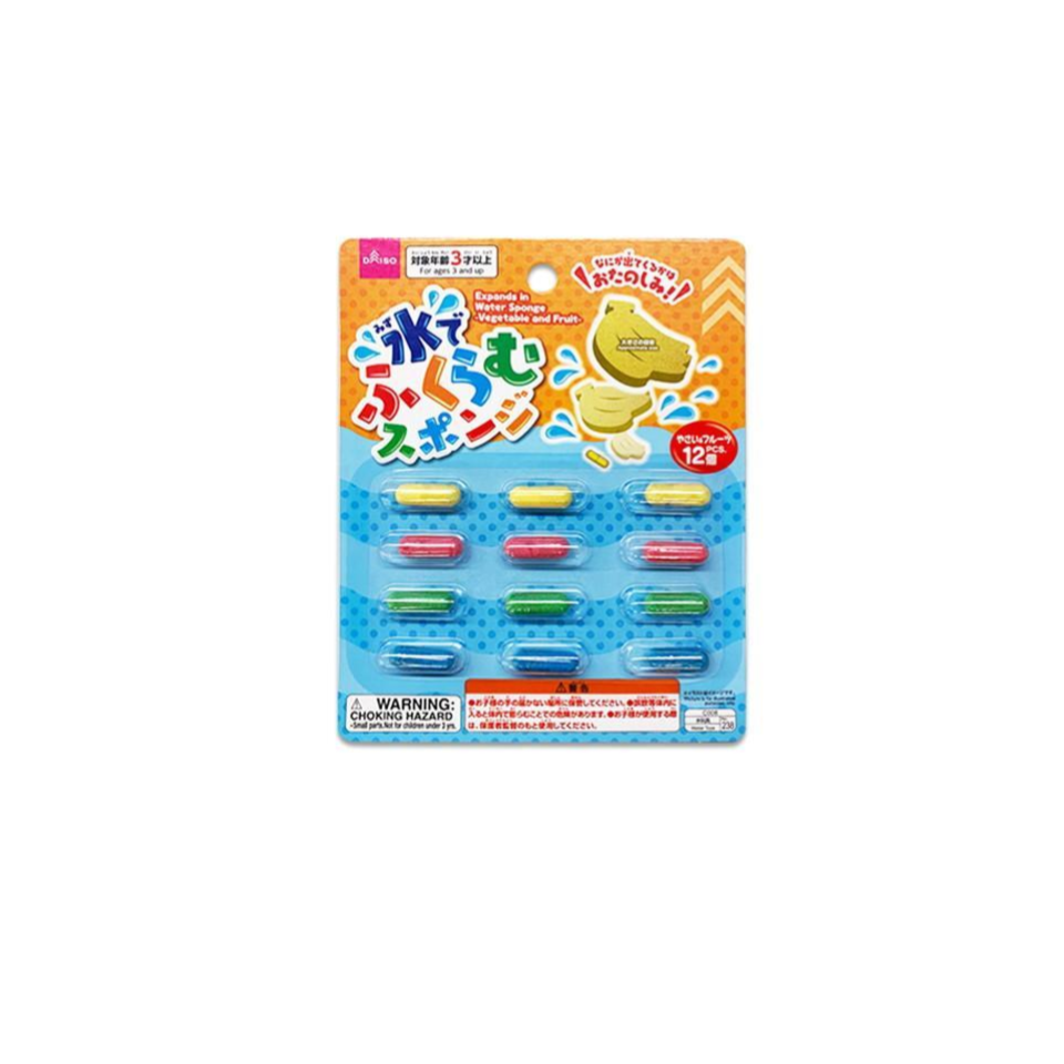 Expands in Water Sponge Vegetable and Fruit