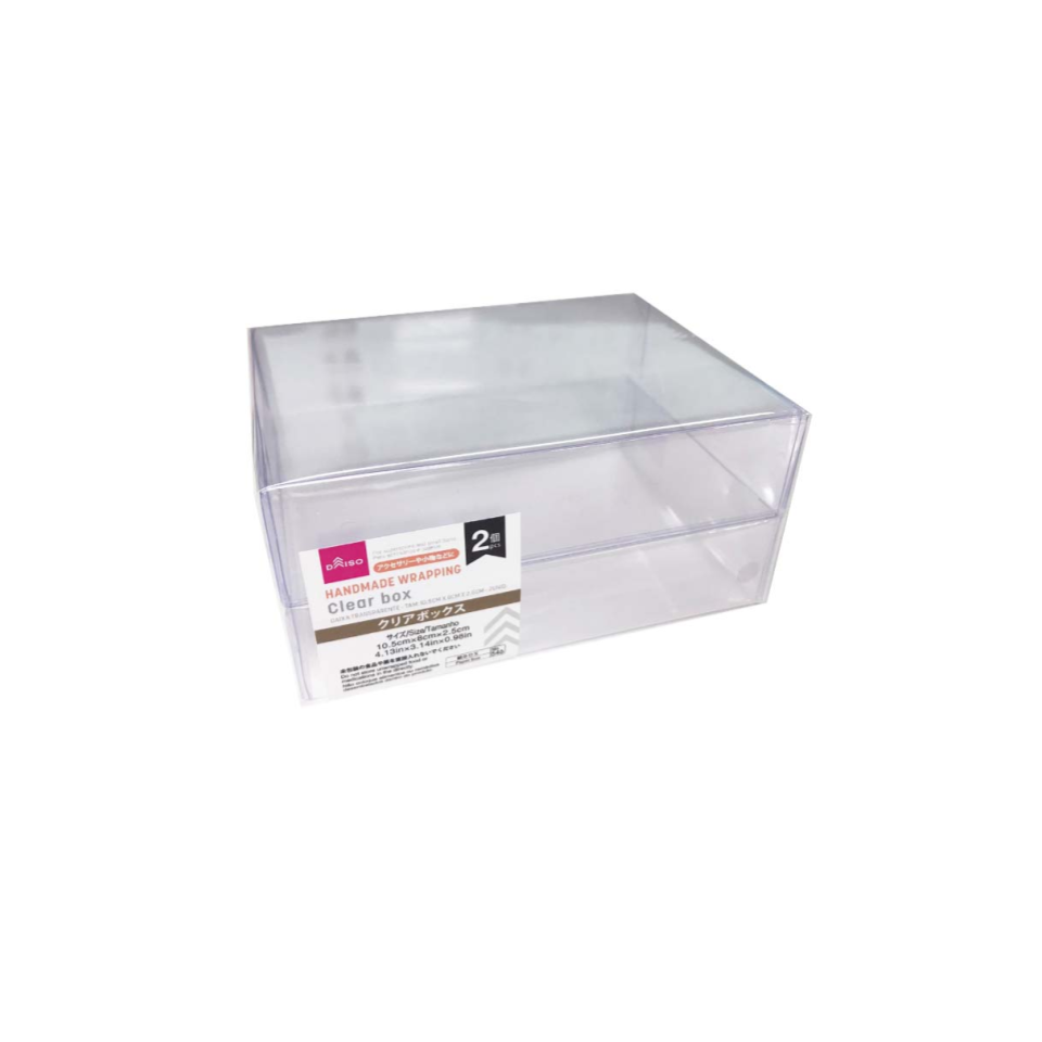 Clear Boxes 10.5cm x 8cm x 2.5cm