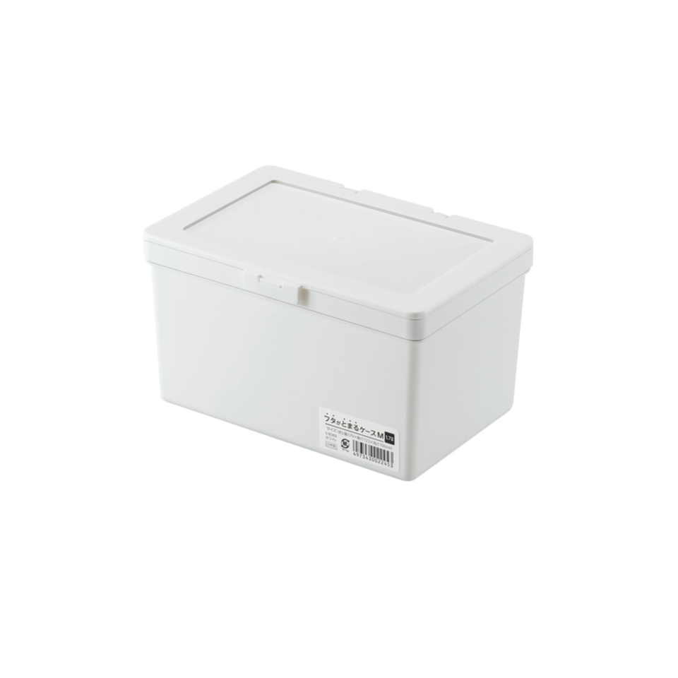 Case with Lid M White