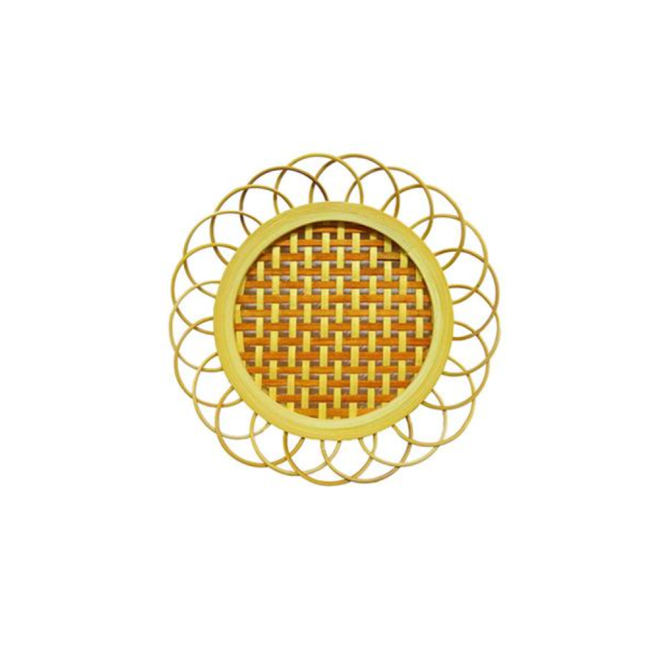 Bamboo Sunflower Coaster No. 7