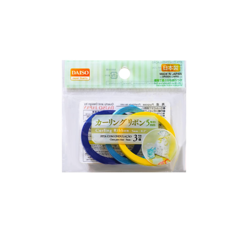 Curling Ribbon 5mm Blue Yellow