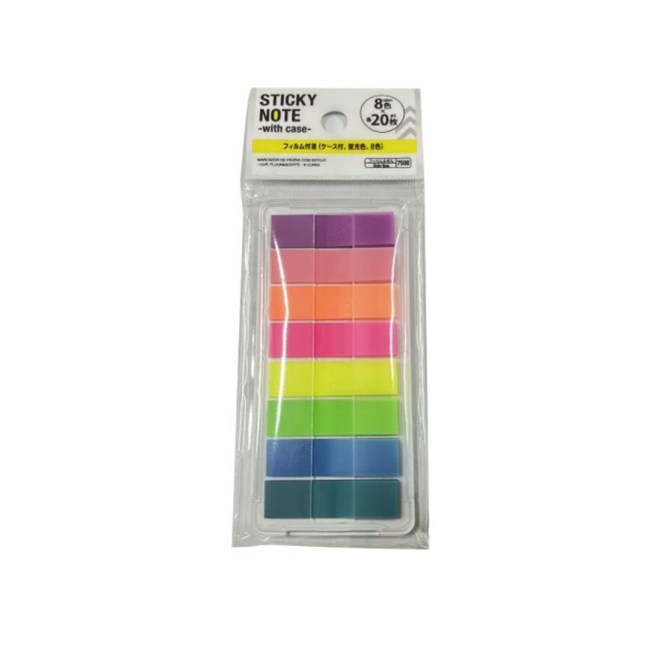 Sticky Note with Case Fluorescent Color