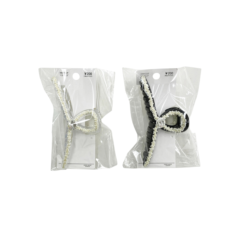 Hair Clip White/Black