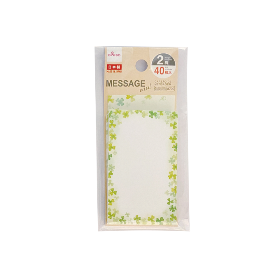 Message Card Clover