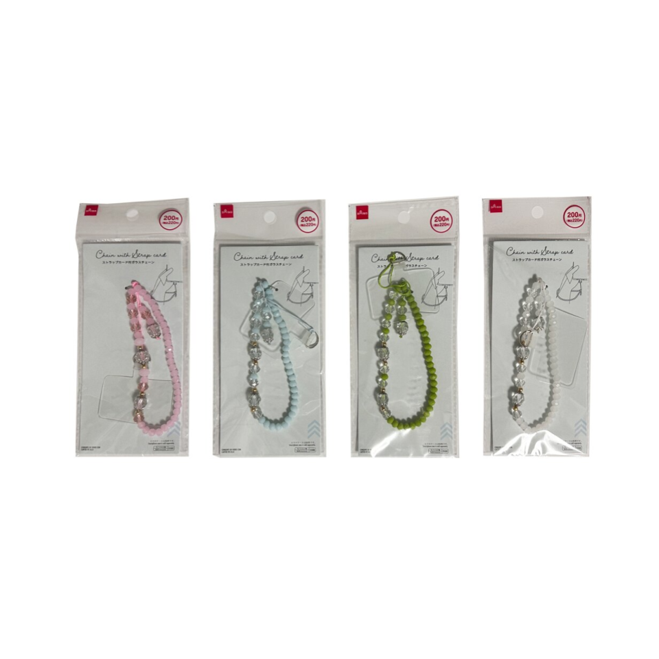 Glass Chain with Strap Card