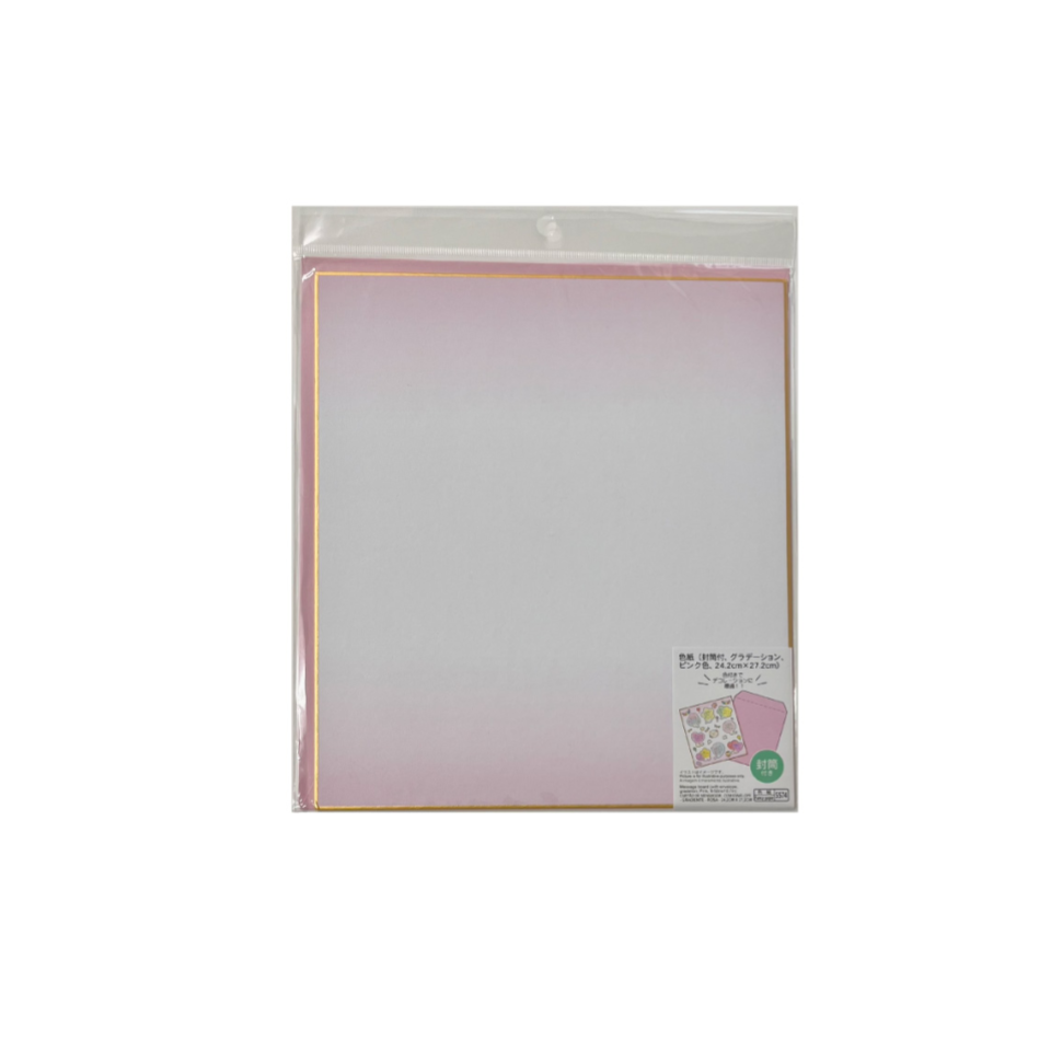 Message Board with Envelope Gradation Pink 9.52in x 10.7in